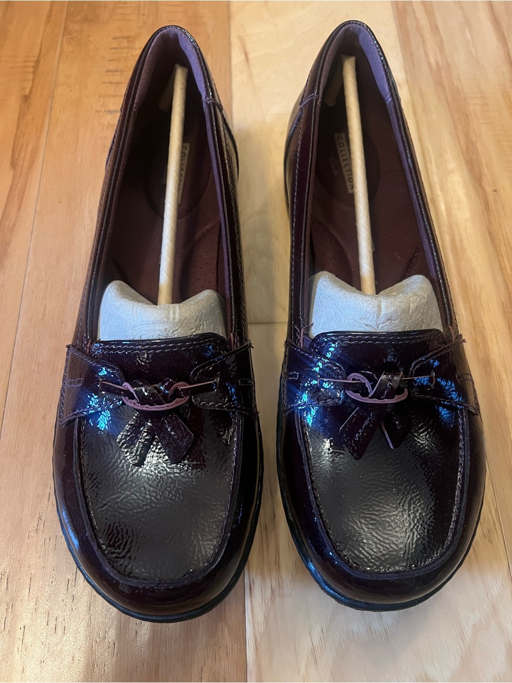 Women’s Clarks Ashland Bubble Comfort Loafers Burgundy